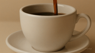 Coffee being served